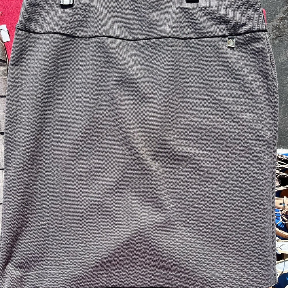 Anne Klein Herringbone Skirt Knee-Length